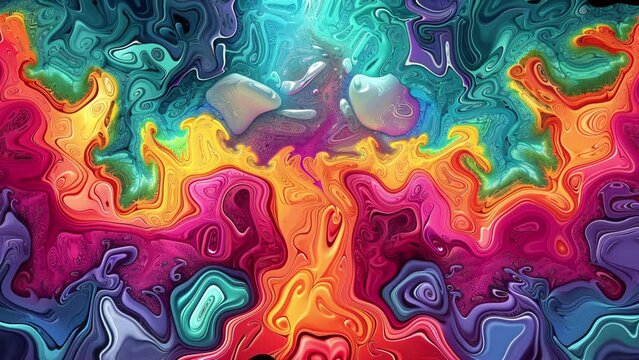 Moving Colors Dance in Psychedelic Harmony