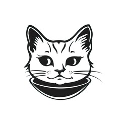 Obraz premium Catfood bowl, logo