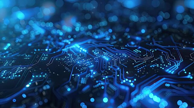 background of a circuit board blue tech 