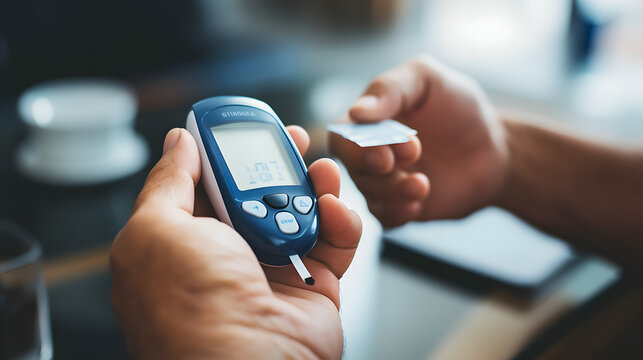 Diabetes measures the level of glucose in the blood.