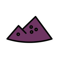 Heap Organic Soil Filled Outline Icon