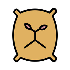 Bag Ground Organic Filled Outline Icon