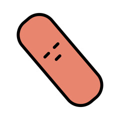 Plaster Band Medical Filled Outline Icon