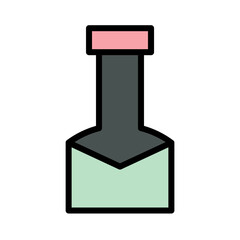 Drink Party Bottle Filled Outline Icon