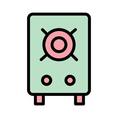 Party Speaker Audio Filled Outline Icon