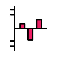 Analytics Bar Chart Filled Outline Icon