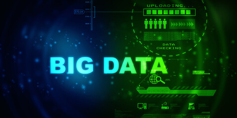 

2d rendering illustration abstract Big data 
