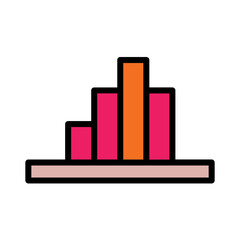 Analysis Chart Graph Filled Outline Icon