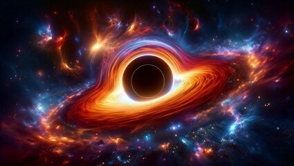 Obraz premium Black Hole Concept