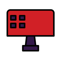 Hosting Server Web Filled Outline Icon