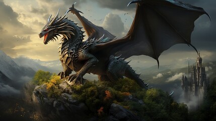 Majestic Dragons: Guardians of Mythical Realms