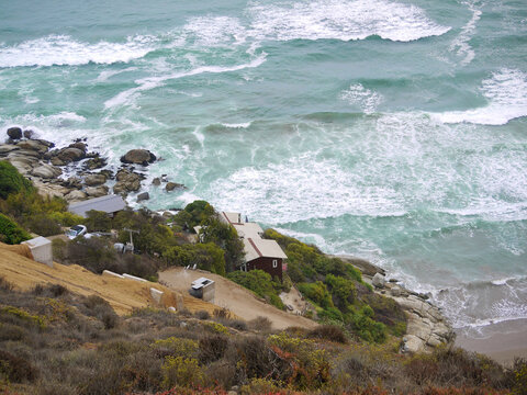 Ocean view from above, Zapallar, Valparaiso, Chile