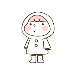 子ども_雨合羽01(単色)