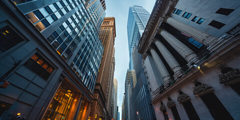 New York Financial District - obrazy, fototapety, plakaty