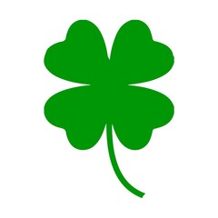 Shamrock clip art St Patricks Day design on plain white transparent isolated background for card, shirt, hoodie, sweatshirt, apparel, tag, mug, icon, poster or badge