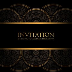 Black Gold Invitation