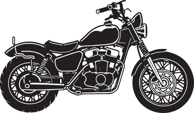 Motorcycle silhouette vactor illustration