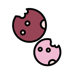 Cookies Dessert Food Filled Outline Icon