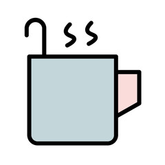 Cup Drink Hot Filled Outline Icon