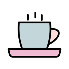 Cup Drink Hot Filled Outline Icon