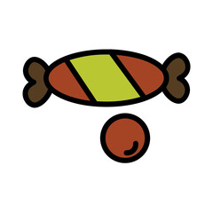 Candy Lollies Dessert Filled Outline Icon