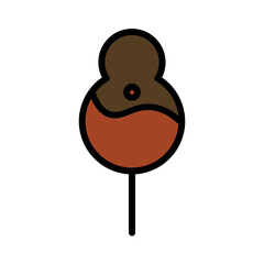 Sugar Food Candy Filled Outline Icon