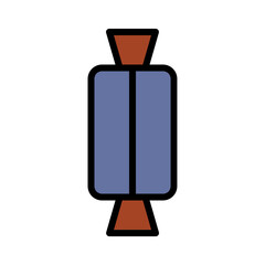 Sweets Toffee Candy Filled Outline Icon