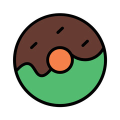 Dessert Donuts Food Filled Outline Icon