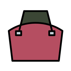 Bag Beach Fashion Filled Outline Icon