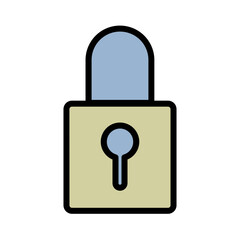 Agile Lock Scrum Filled Outline Icon