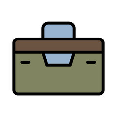 Bag Briefcase Office Filled Outline Icon