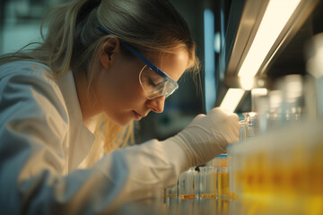 woman scientist working in laboratory