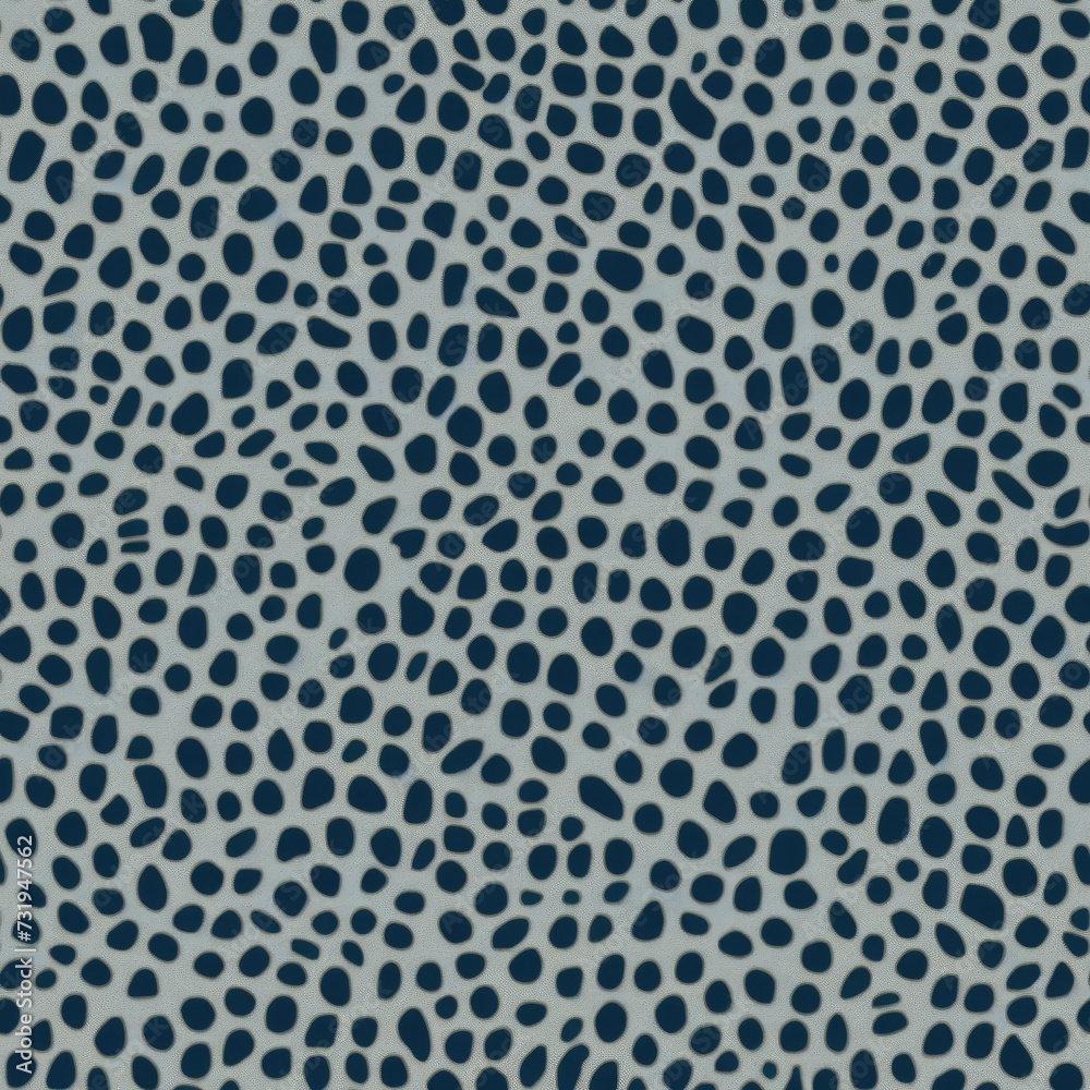 Wall mural abstract blue leopard print pattern. seamless pattern of blue leopard spots on a muted background.
