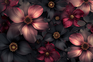 black flowers wallpaper android wallpaper download  i