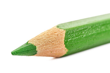 tip of green pencil isolated on transparent png