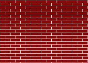 Fototapeta na wymiar Deep Red color Brick wall Background. Blank Copy Space. Abstract wall. Textured Background. Interior Wall Background. Modern Wall Design. Abstract Design for banners and advertisements.
