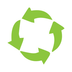 Recycle sign set icon