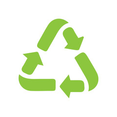 Recycle sign set icon
