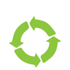 Recycle sign set icon