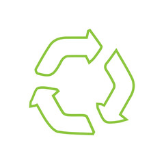 Recycle sign set icon