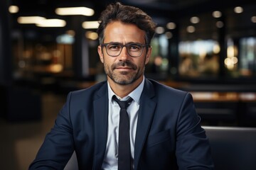 Confident Businessman in Office