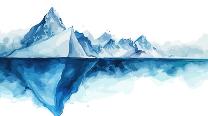 Eisberge Landschaft Gletscher Berge Natur Klimawandel Vektor Nordpol Eislandschaft