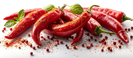 red hot chili peppers with spicy powder