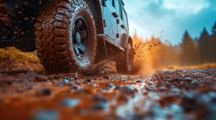 Muddy Off-road Adventure Close-up