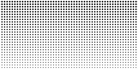 Background with monochrome dotted texture. Polka dot pattern template. Background with black dots - stock vector  dots basic