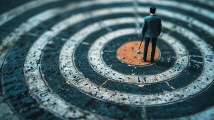 set goals for work. dart aiming at the target center business. goal, aiming marketing target metaphor, Succeed dart board, defines objectives, success investment ideas, winner, Generate by AI