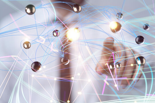 Business intelligence analyst dashboard on virtual