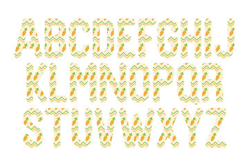 Versatile Collection of Spring Carrot Alphabet Letters for Various Uses