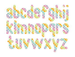 Versatile Collection of Easter Eggs Alphabet Letters for Various Uses