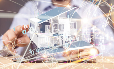 Business intelligence analyst dashboard on virtual